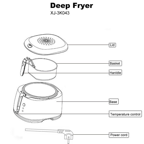 deep fryer XJ-3K043