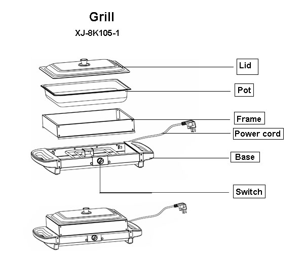 Buffet warmer grill